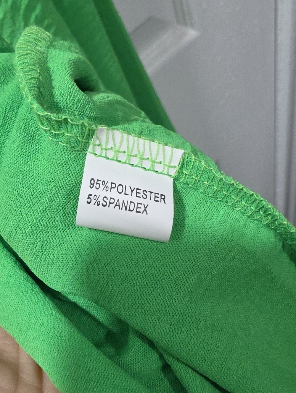 Lightweight Button-Down Shirt in Vibrant Green With Eye Symbol On Back - Picture 5 of 6